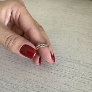 Pandora rose gold ring stack